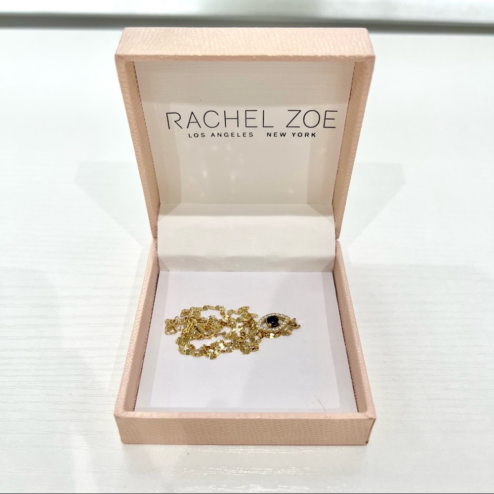 Rachel Zoe evil eye necklace. 7.5” length. Like new